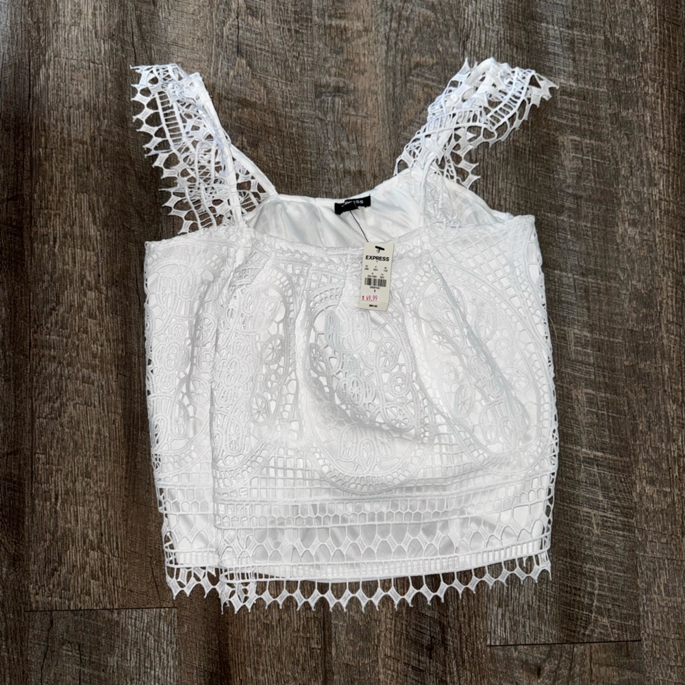 Express White Lace Camisole
